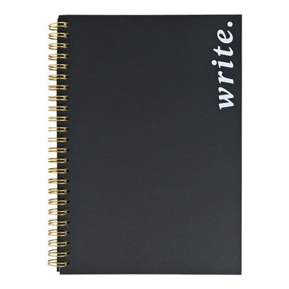 Pre Design - Spiral Notebook Black - Write - LemonadeStationery