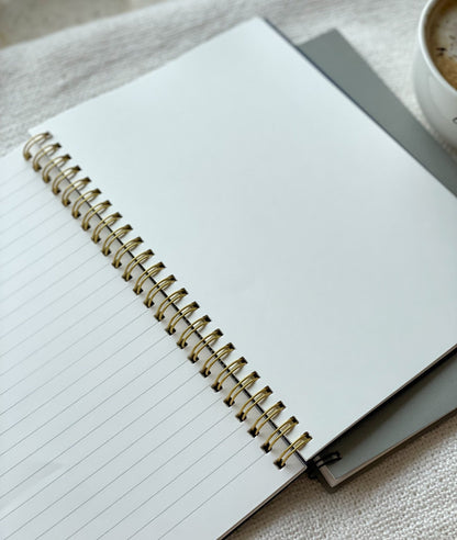 Pre Design - Spiral Notebook Black - Write - LemonadeStationery