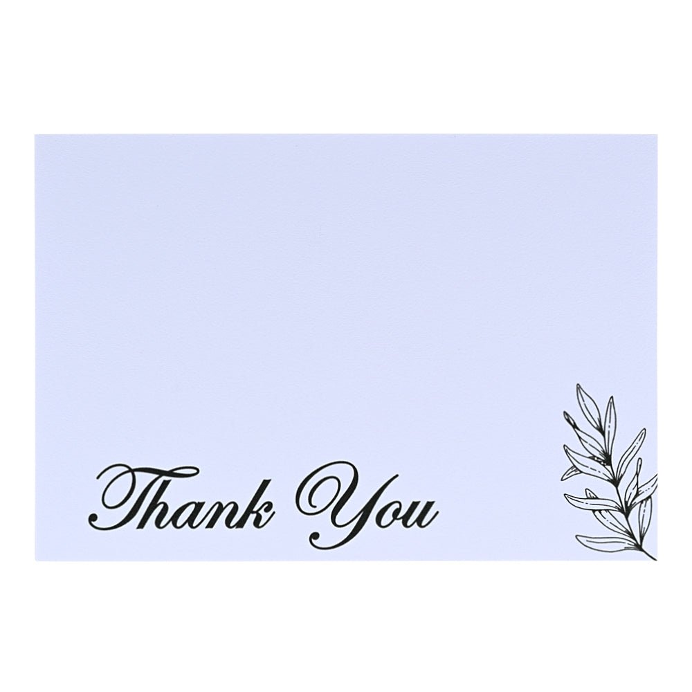 Pre Design - Textured Notecards - Thank you - Pine - LemonadeStationery