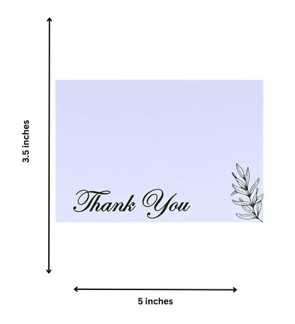 Pre Design - Textured Notecards - Thank you - Pine - LemonadeStationery