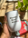 Pre Design - Travel Mug - White - World's Best Sister - LemonadeHome