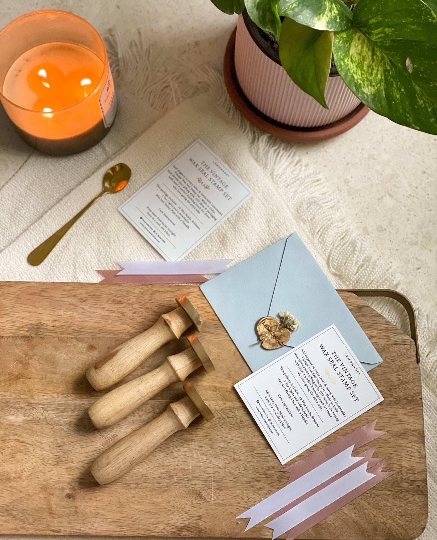Pre Design - Wax Seal Stamp - Circle Plain - LemonadeCustom Stamps