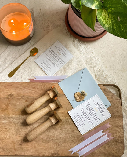 Pre Design - Wax Seal Stamp - Circle Plain - LemonadeCustom Stamps