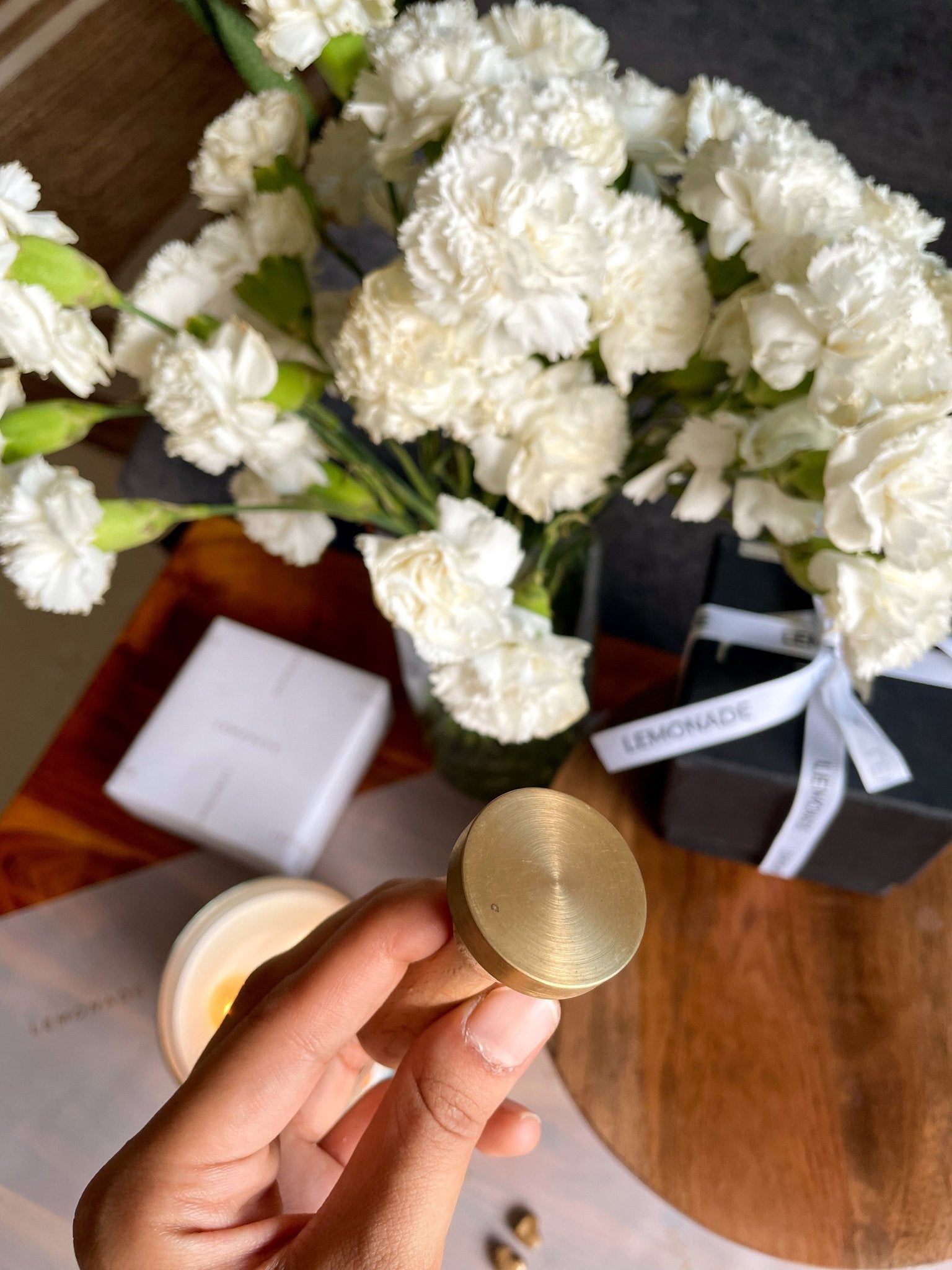 Pre Design - Wax Seal Stamp - Circle Plain - LemonadeCustom Stamps