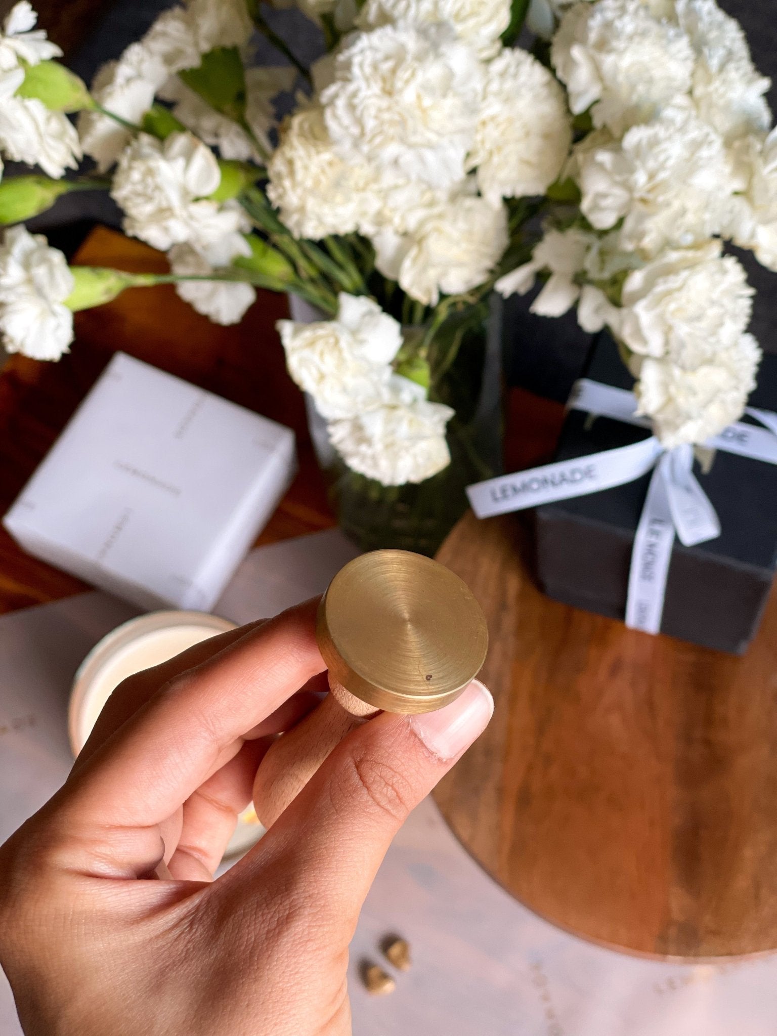 Pre Design - Wax Seal Stamp - Circle Plain - LemonadeCustom Stamps