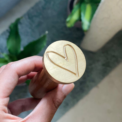 Pre Design - Wax Seal Stamp - Heart - LemonadeCustom Stamps