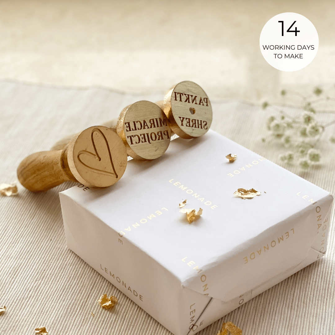 Pre Design - Wax Seal Stamp - Heart - LemonadeCustom Stamps