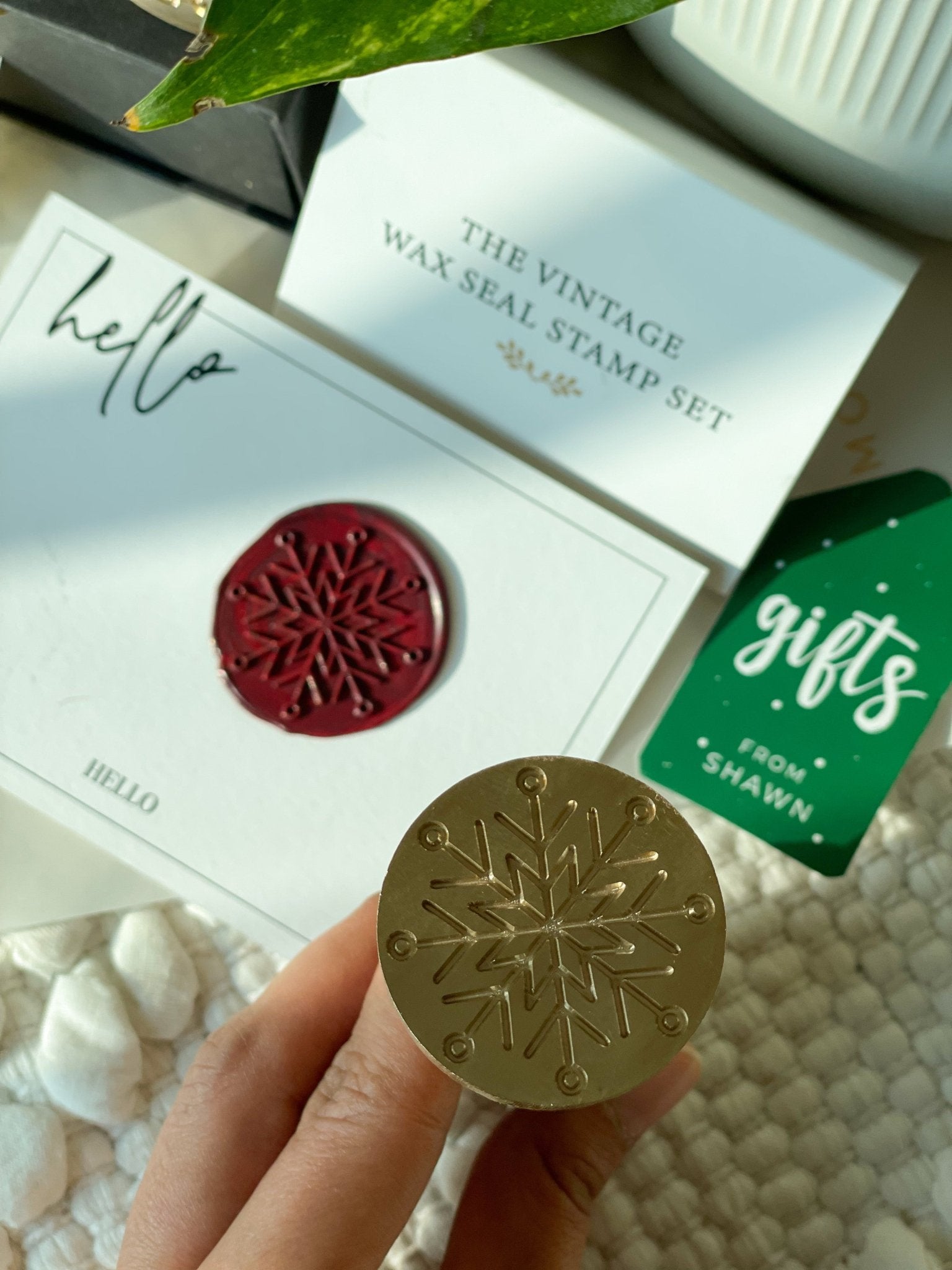 Pre Design - Wax Seal Stamp - Snowflake - LemonadeCustom Stamps