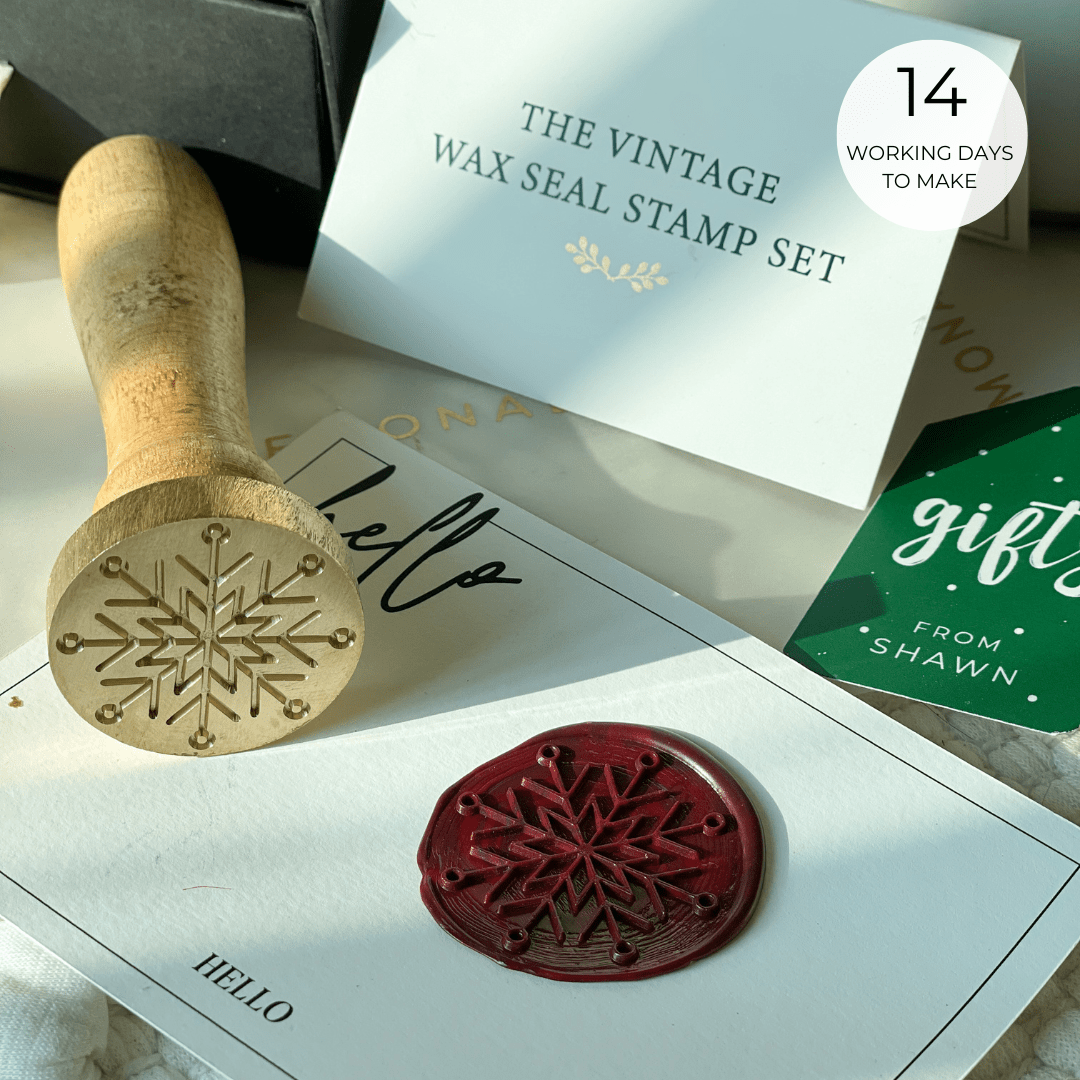 Pre Design - Wax Seal Stamp - Snowflake - LemonadeCustom Stamps