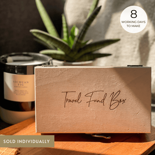 Pre Design - Wooden Travel Fund Box | MDF Wooden Box - LemonadeHome