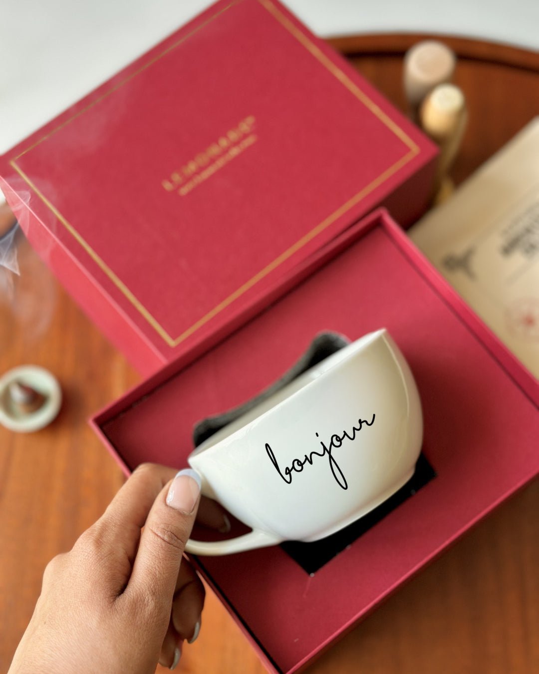 Pre Designed Cappuccino Cup with Gift Box - Lemonade