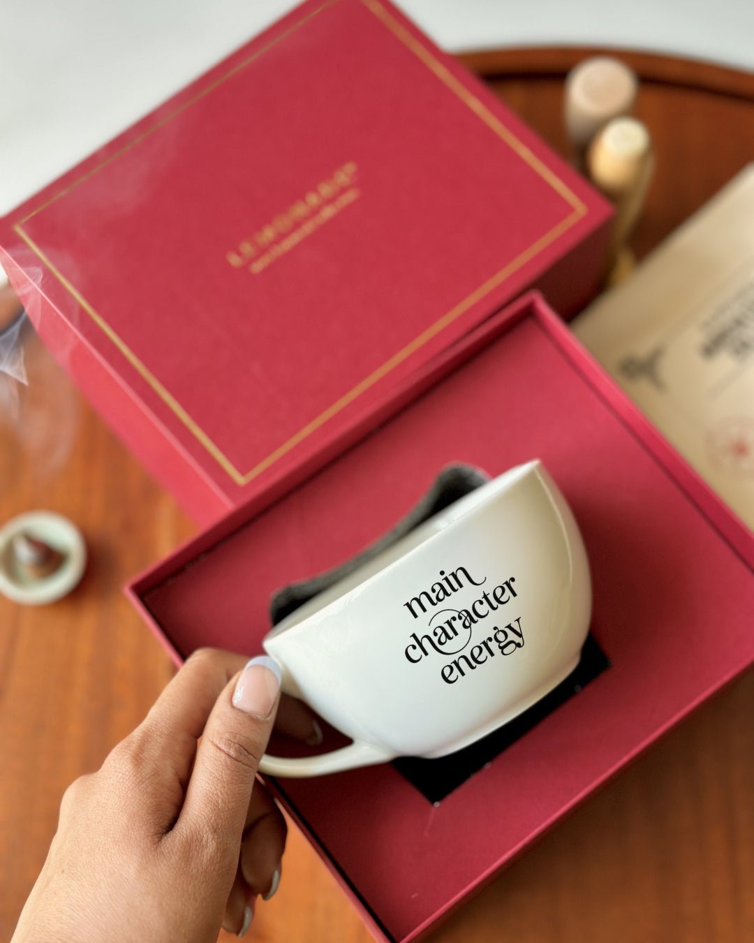 Pre Designed Cappuccino Cup with Gift Box - Lemonade