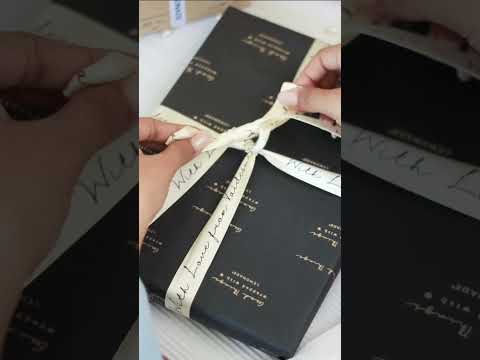 Personalized satin ribbon in vibrant colors for gifts, celebrations, and special events
