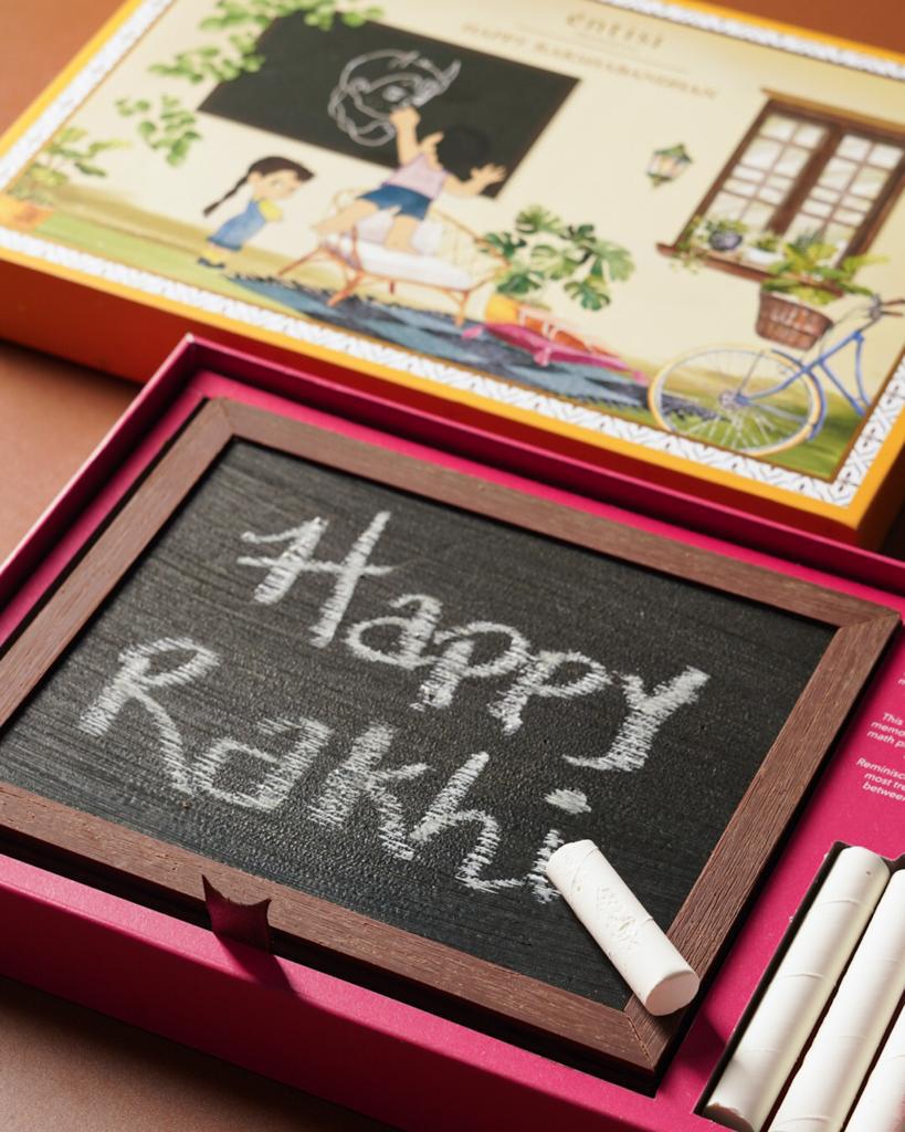 Rakshabandhan Chocolate Slate & Chalk Box Hamper - LemonadeHome