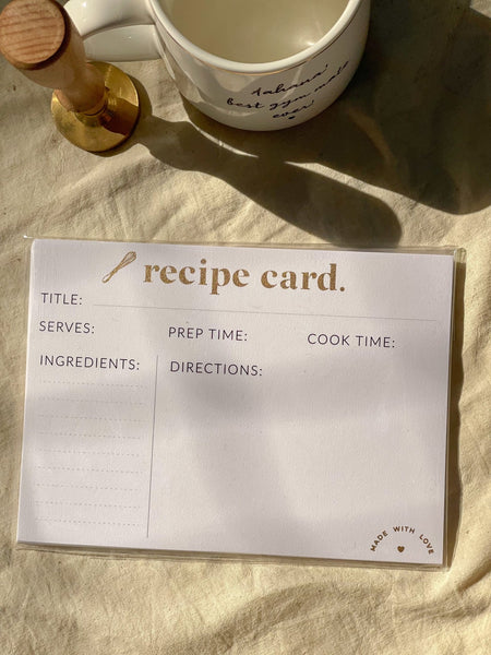 Recipe Cards Refill Pack - Set of 15 - Made With Love - LemonadeHome