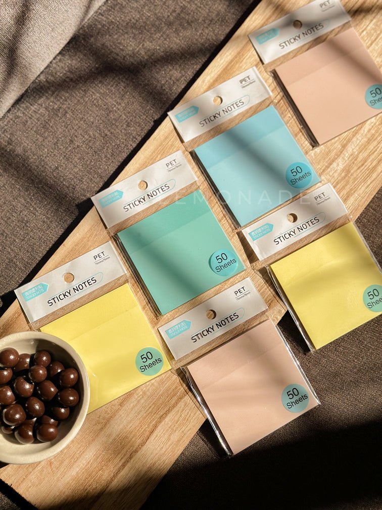 Transparent - Sticky Notes - LemonadeStationery