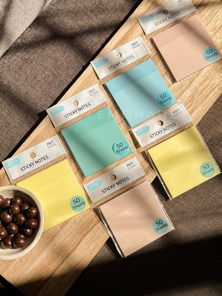 Transparent - Sticky Notes - LemonadeStationery
