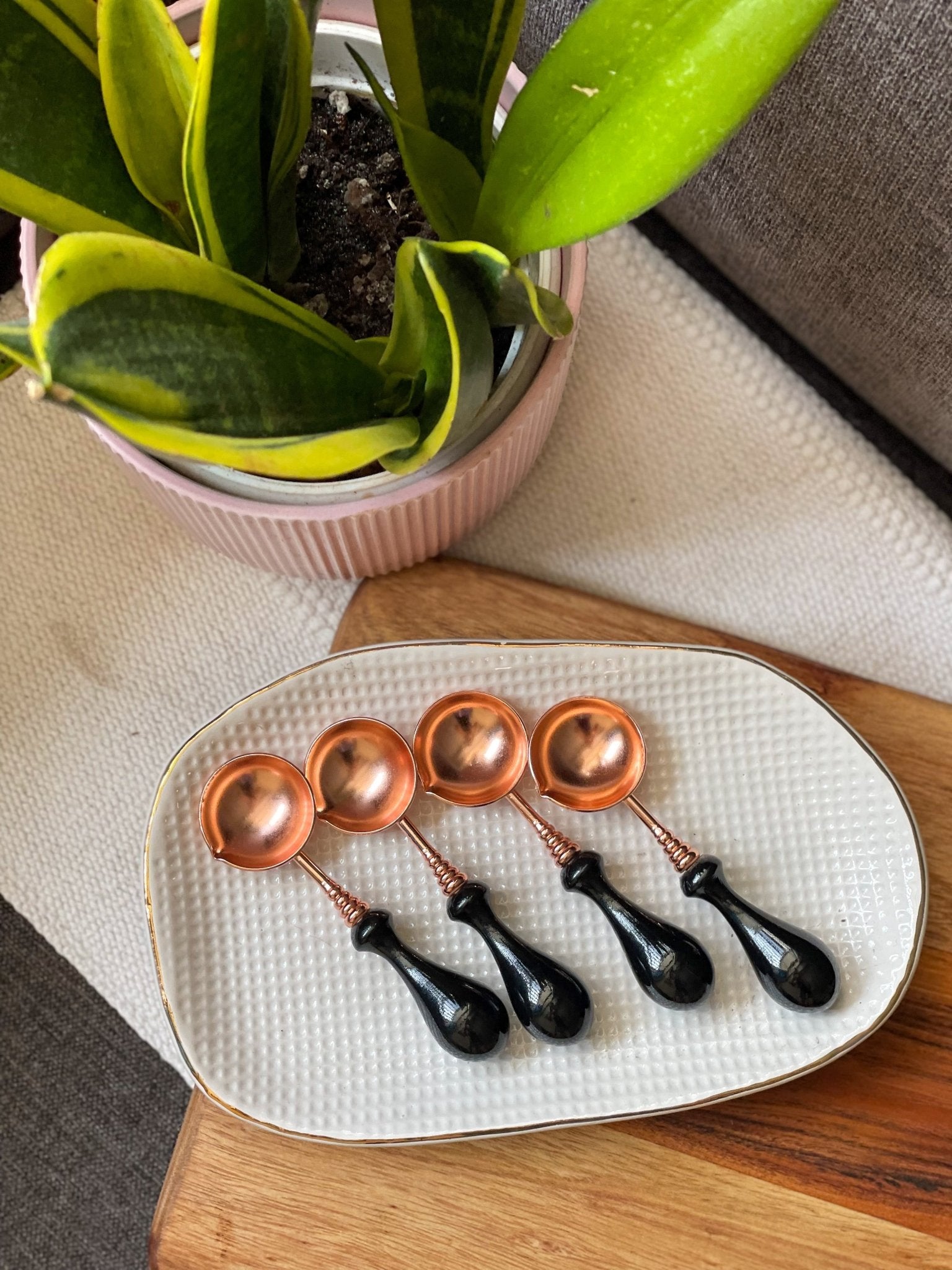 Wax Seal - Melting Spoon - Rose gold - LemonadeCustom Stamps