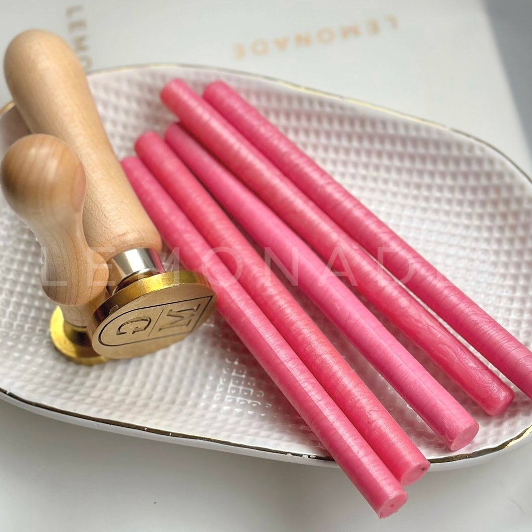 Wax Sticks - Candy Pink - LemonadeCustom Stamps