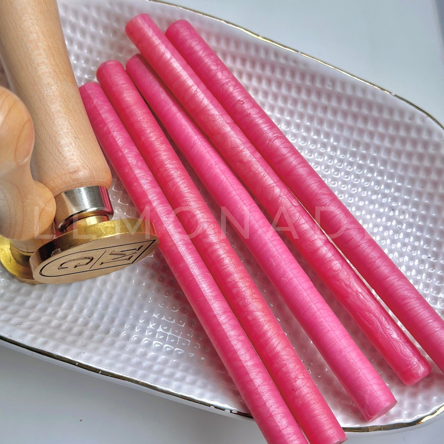 Wax Sticks - Candy Pink - LemonadeCustom Stamps