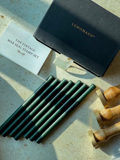Wax Sticks - Emerald Green - LemonadeCustom Stamps
