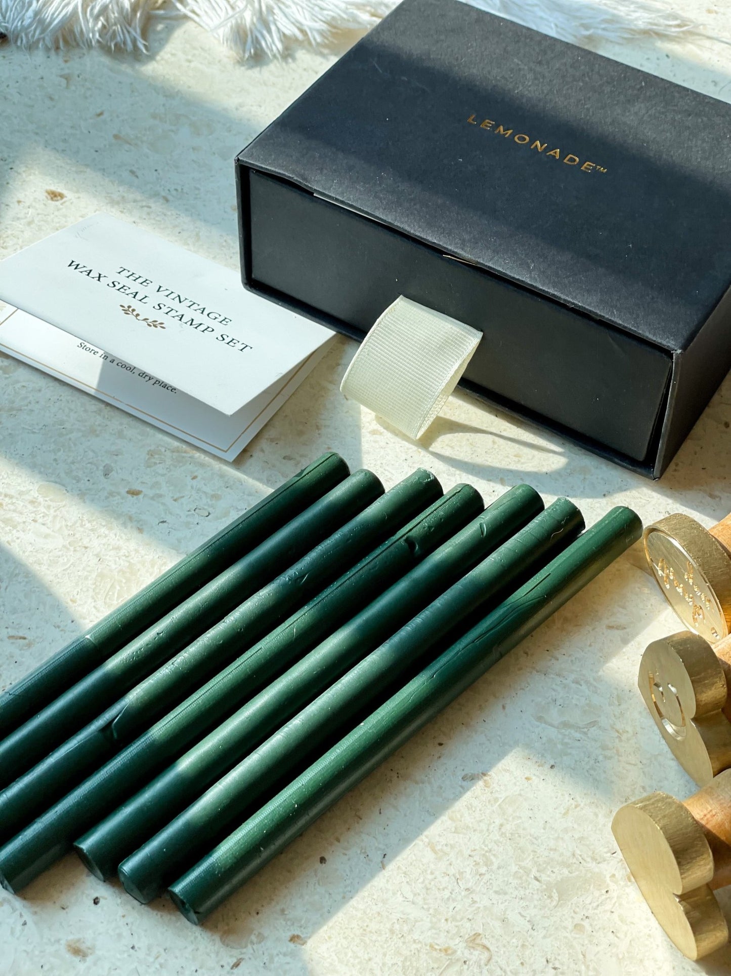 Wax Sticks - Emerald Green - LemonadeCustom Stamps
