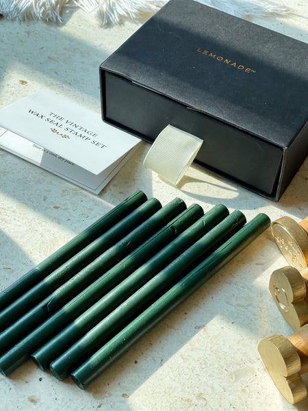 Wax Sticks - Emerald Green - LemonadeCustom Stamps
