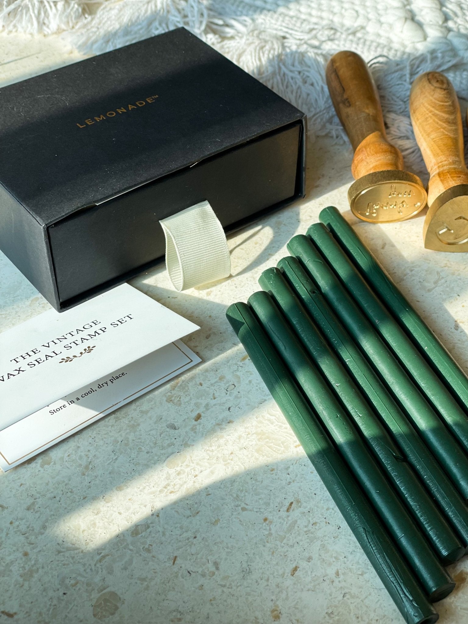 Wax Sticks - Emerald Green - LemonadeCustom Stamps