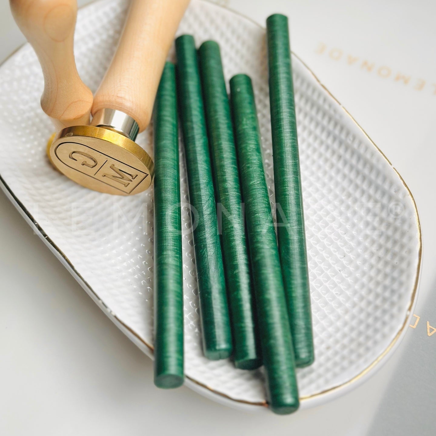 Wax Sticks - Emerald Green - LemonadeCustom Stamps