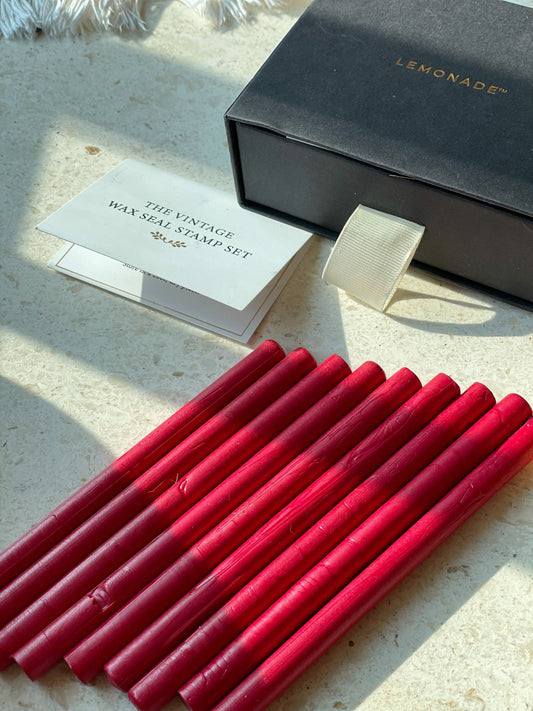 Wax Sticks - Original Red - LemonadeCustom Stamps