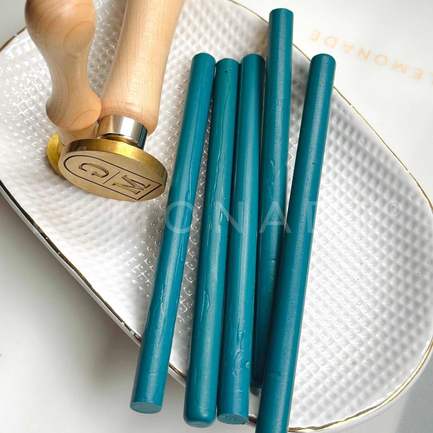 Wax Sticks - Peacock Blue - LemonadeCustom Stamps