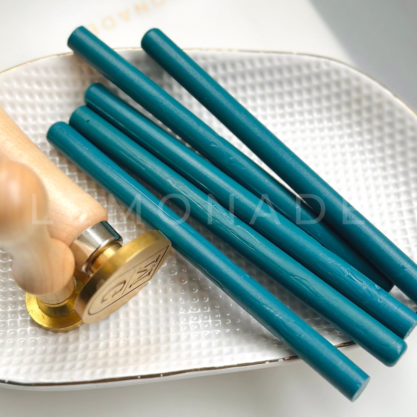 Wax Sticks - Peacock Blue - LemonadeCustom Stamps
