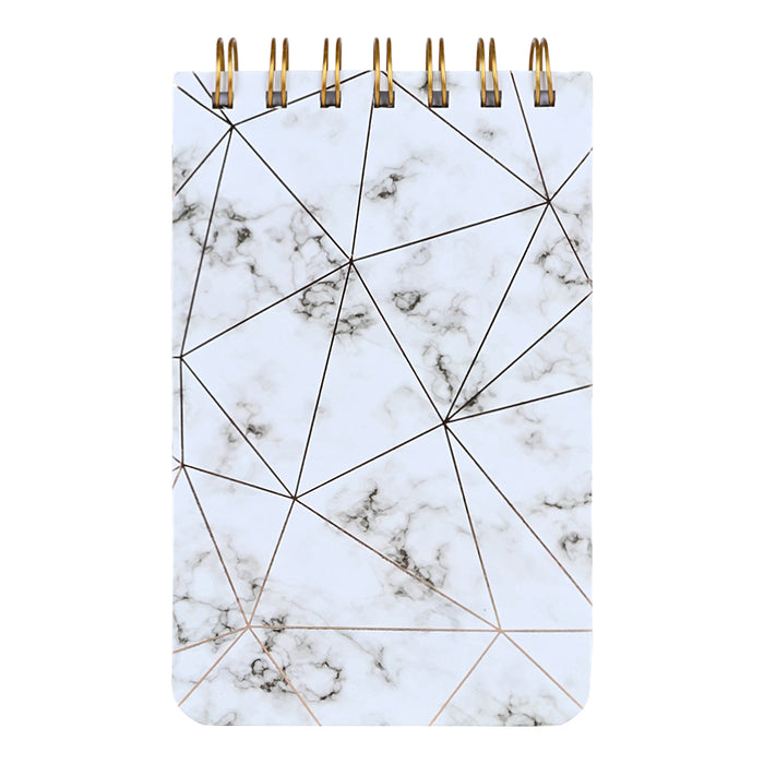 Personalized - Hardbound Spiral Notepad - Marble
