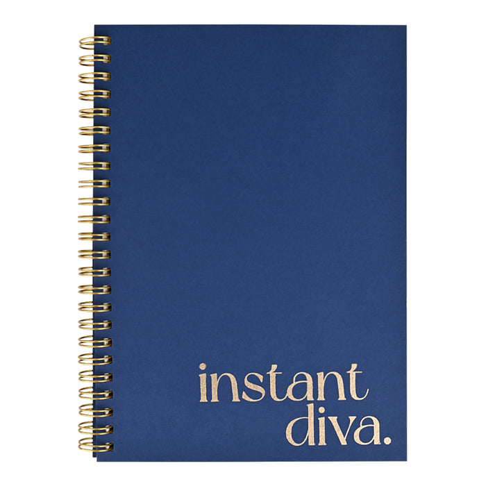 Personalized - Spiral Notebook - Indigo Blue