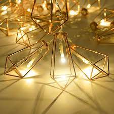 LED Gold Diamond String Lights