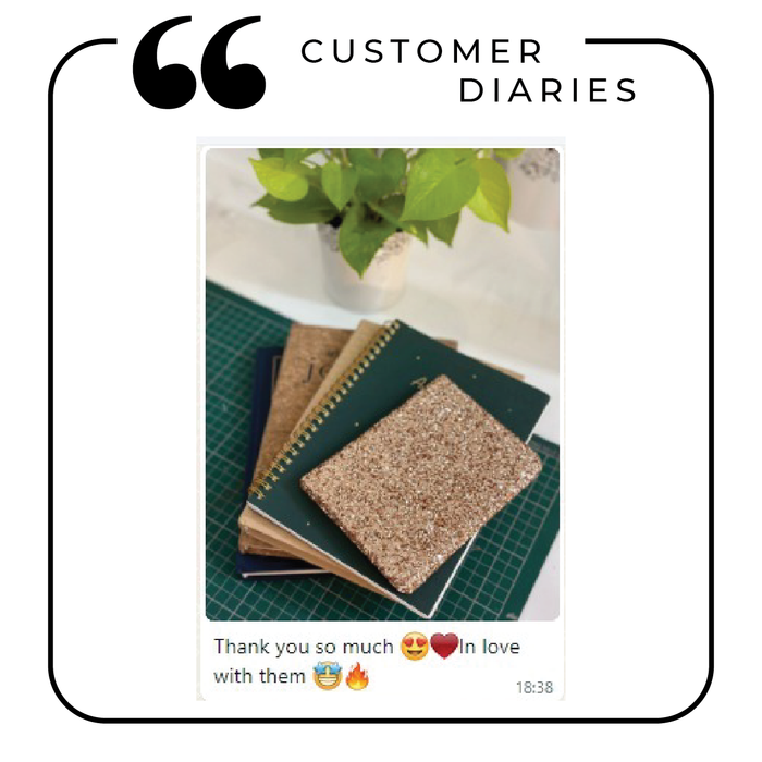 Personalized - Gold Foiled Mini Shimmer Notebook With 2 Sticker Sheets - Secret Scribbles