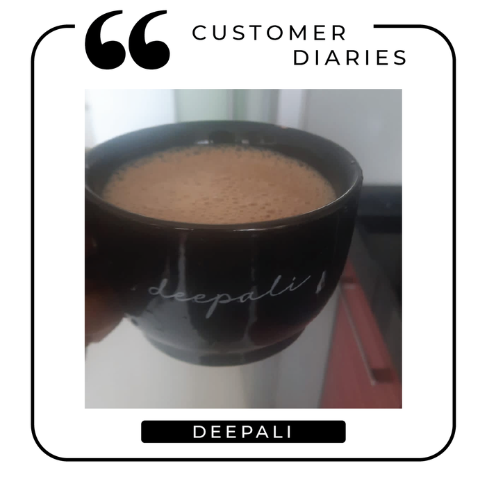 Personalized - Cappuccino Mug - Black - Assorted Colours
