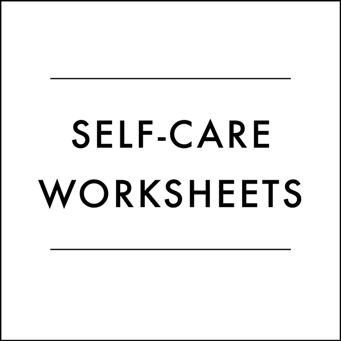 Digital Downloads - Self Care Worksheet - Self Reflection