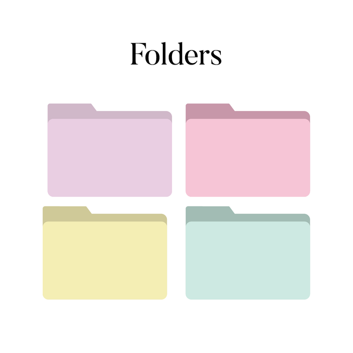 Digital Downloads - Desktop Icons - Folders