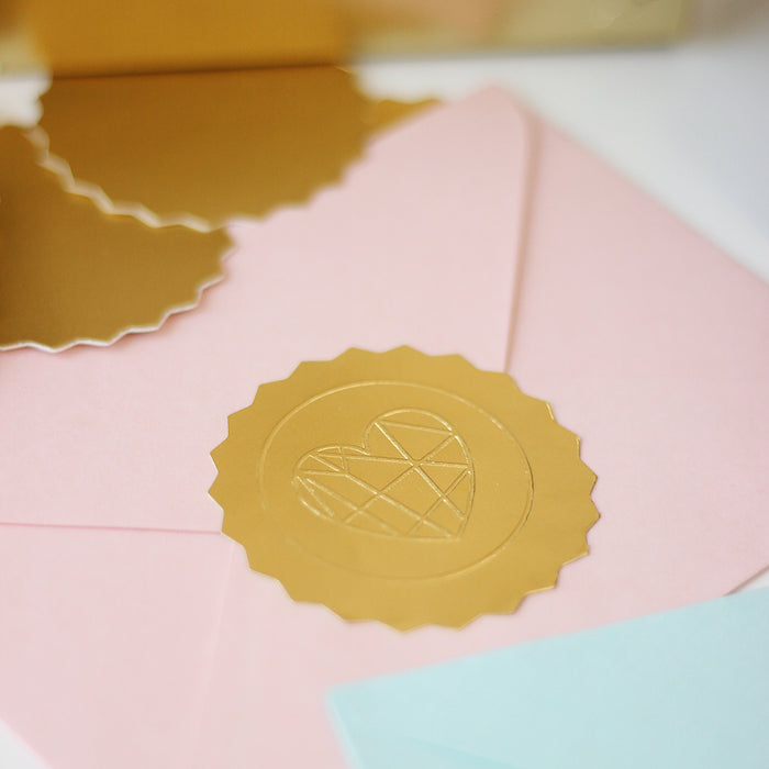 Pre Design - Paper Embosser Set - Geometric Heart - Valentine Special