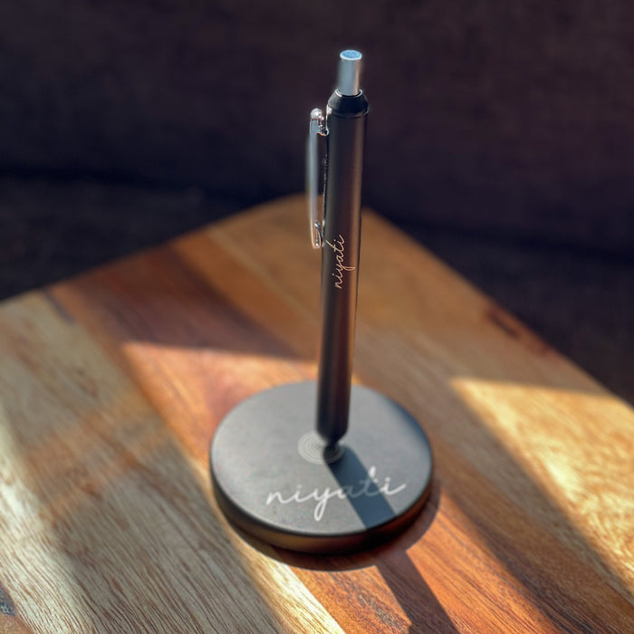 Personalized - Magnetic Pen Set - Black