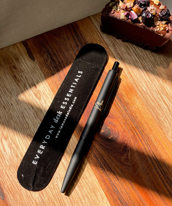 Personalized - Retractable Pen - Black