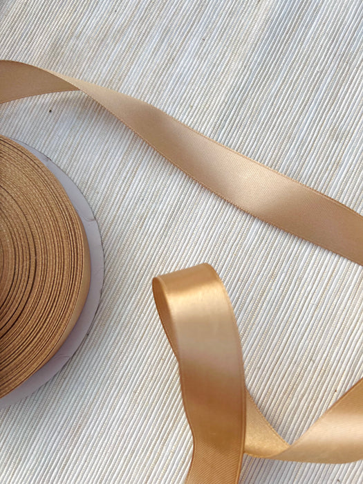 Personalized Satin Ribbon - Light Gold