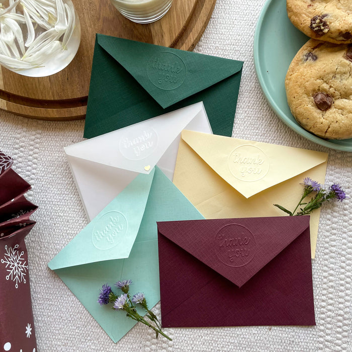 Textured Paper Envelopes - Set of 18