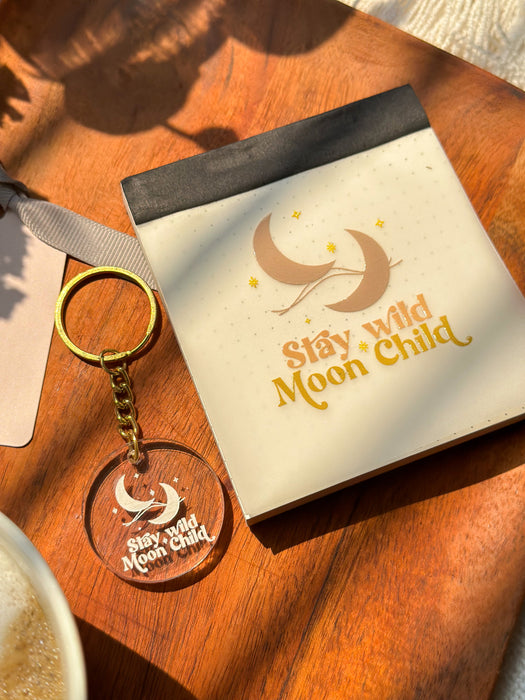 Custom-Made - Acrylic Keychain - Stay Wild Moon Child