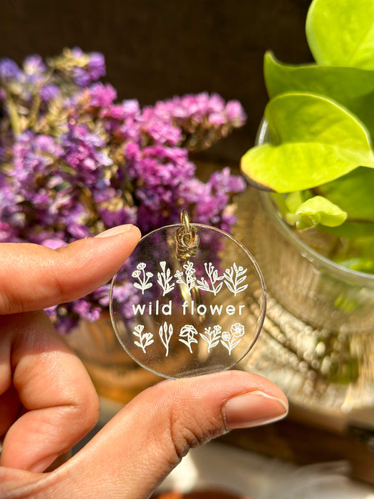Custom-Made - Acrylic Keychain - Wild Flower