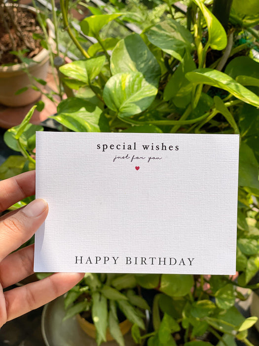 Textured Notecards - Special Wishes