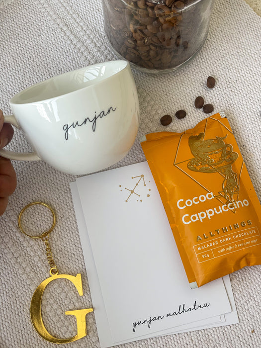 Personalized - Mini Cappuccino Hamper - Zodiac - Cocoa Cappuccino