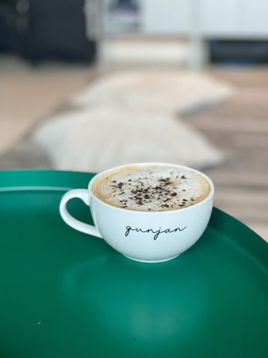 Personalized - Cappuccino Mugs - White