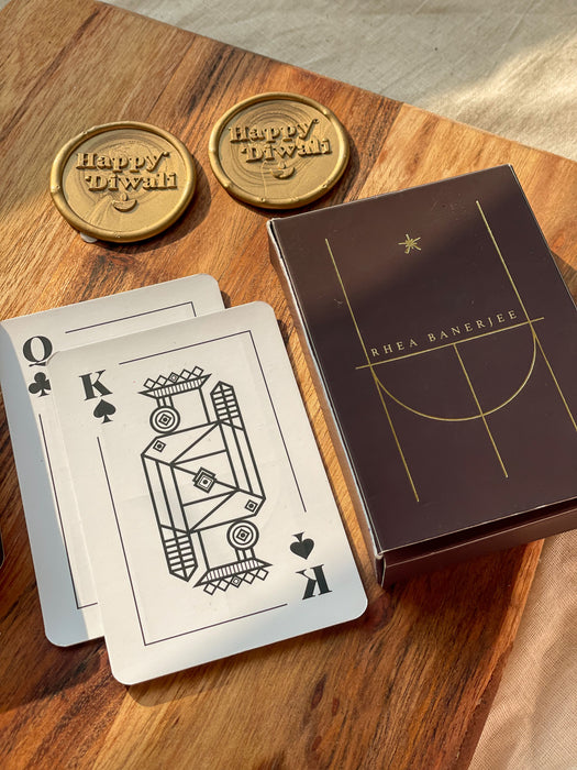 Personalized - Gold Printed - Playing cards - Stellar